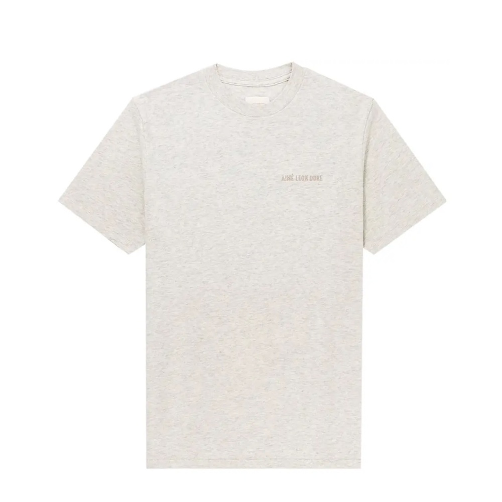 Aime Leon Dore Tonal Logo Tee Shirt Oatmeal Grey